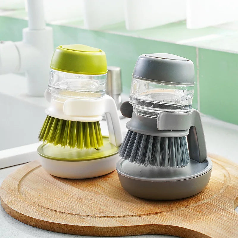 CleanSweep: Cepillo lavaplatos con dispensador